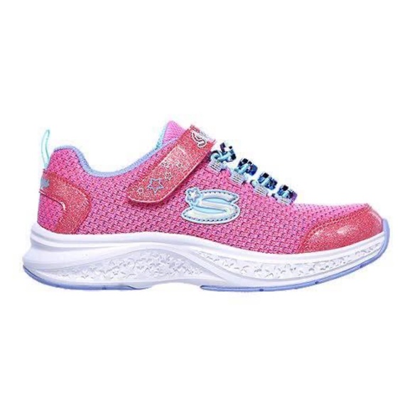BRAND NEW girl skechers star speeder jewel kicks Velcro shoes size 3Y - Picture 2 of 8